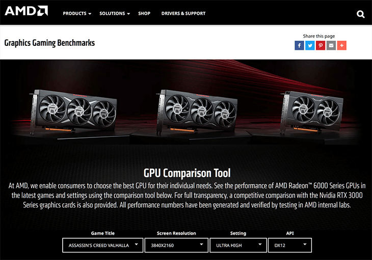 GPU Comparison Tool